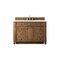 James Martin Vanities Bristol 48in Single Vanity, Saddle Brown w/ 3 CM Ethereal Noctis Quartz Top 157-V48-SBR-3ENC - alternate 1
